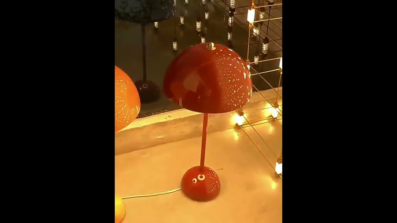 Decorate my environment with this elegant string light and my favorite orange table lamp!