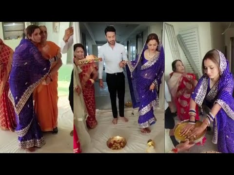 Ankita Lokhande Griha Pravesh  in Sasural with Husband Vicky Jain