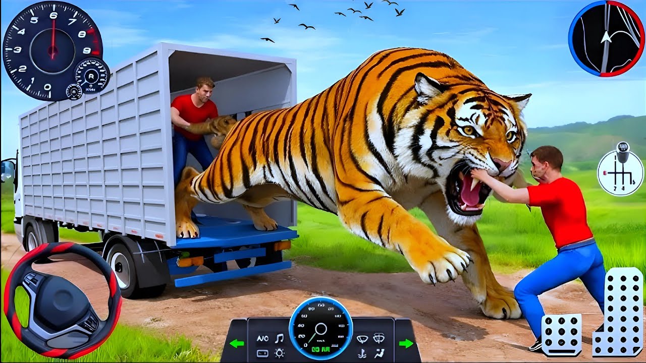 Animal Cargo Truck Driving Game 3D 🐯 Zoo Farm Wild Animal Truck Transport - Android Gameplay 