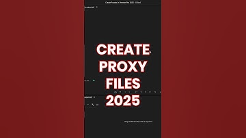 How to Create Proxies in Premiere Pro 2025 - FASTER EDITING