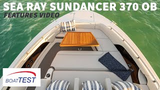 Sea Ray Sundancer 370 Outboard (2021)  Features Video by BoatTEST.com