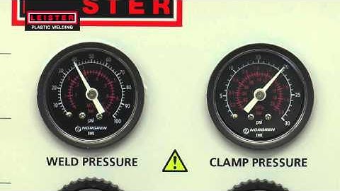 Leister Tutorial | Adjusting the Weld and Clamp Pressure of your SEAMTEK 36 Stationary Welder
