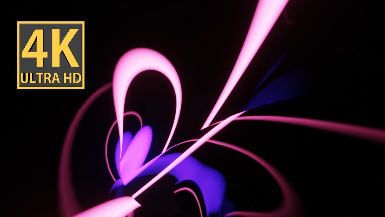 Colorful Calm Ambient Abstract Background 4k Video Soft Pink Purple Worm Hole VJ Loop NEON Wallpaper