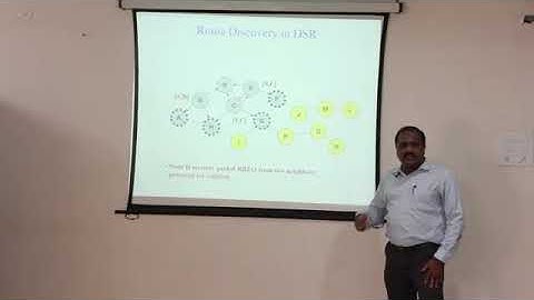 Lecture by Asst. Prof. G. Mahesh Kumar on "Dynamic Source Routing in Ad Hoc Wireless Networks"- BVC