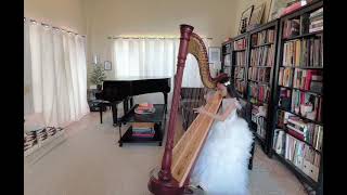 A. Hasselmans - Petit valse. Charlotte Ngo - 9-year-old harpist (14.07.22).