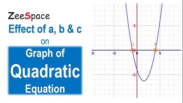 |Effect of a, b and c on Graph of Quadratic Equation | ZeeSpace | Zahid Abbas