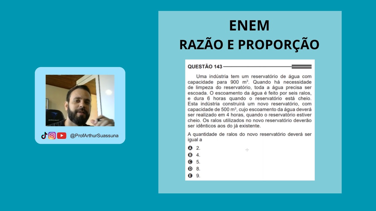 Questão ENEM - Razão e proporção
