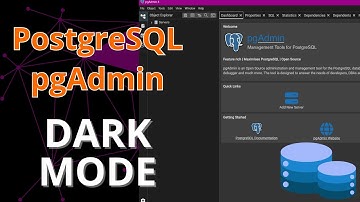 PostgreSQL | Dark Mode in 3 Steps | pgAdmin | 2025