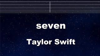 Practice Karaoke♬ seven - Taylor Swift 【With Guide Melody】 Instrumental, Lyric, BGM Resimi