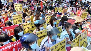 Protests in Myanmar continue amid calls for Aung San Suu Kyi's release screenshot 1