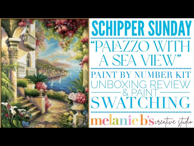 Schipper Sunday Holiday Cottage by the Sea Small Paint by Numbers PBN Kit  Unboxing Review w Mel B 