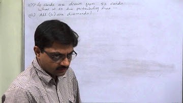 Probability-43 - GRE-GMAT-CMAT-CAT-PGDM-PGDBA-MBA - Probability of drawing 4 cards form 52 cards