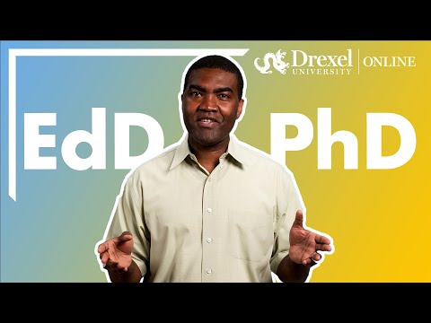 Video: Koja je razlika između phd i edd?