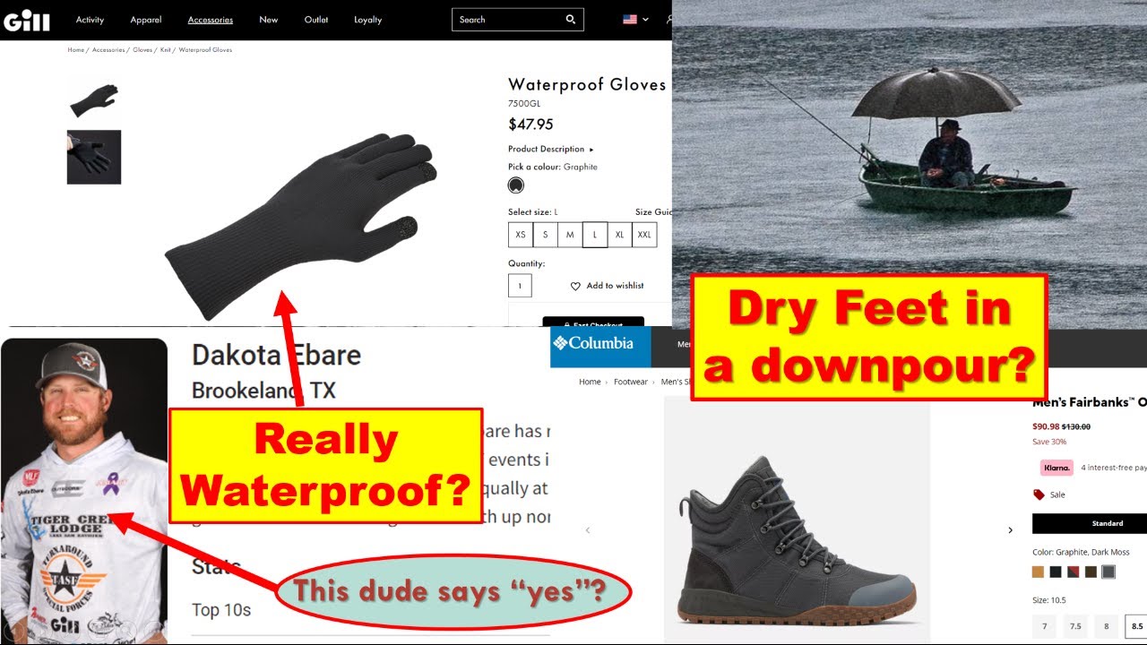 Truly Waterproof Fishing Gloves & Boots? 