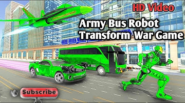 Army Bus Robot Transform Wars Game