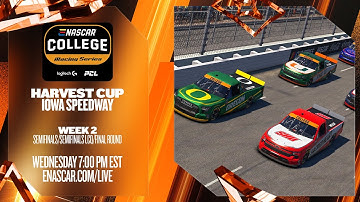 eNASCAR College iRacing Series | Harvest Cup | Week 2 | Iowa Speedway