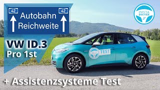 VW ID.3 | Autobahnverbrauch und Reichweite + Assistenzsysteme im Test
