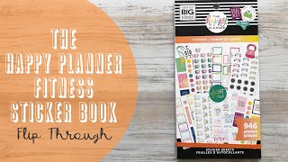 Fitness Sticker Book Flip Through | The New Happy Planner ® 2020