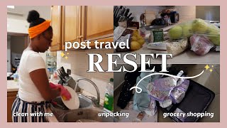 POST TRAVEL RESET| Clean with me, unpacking, grocery shopping + More| Living In Italy Vlog