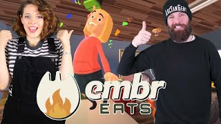FLAMING HOT SAUCE! Embr Eats Livestream with Kirsten and Jules!