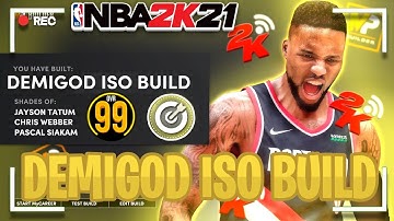THIS BUILD CAN DO EVERYTHING!! 78 BADGE DEMIGOD!? *NBA 2K21 Next Gen Best Iso Build*