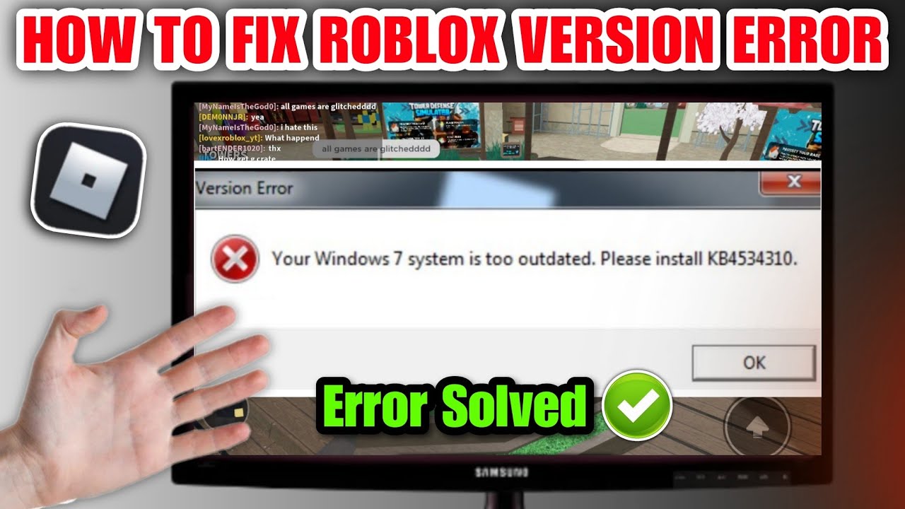 How to Fix Roblox Error KB4534310 - Your Windows 7/10 System is Too  Outdated. Please install KB4534310 (Version Error)
