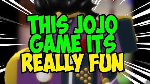 This JOJO Game Its Really Fun | Crazy Bizzare Adventure | Roblox |