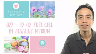 2020 P1 Q27 - Hydrogen Oxygen Fuel Cell in Alkaline Medium