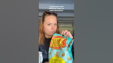 trying NEW snacks from trader joe’s! #traderjoes #traderjoesfinds #tastetest