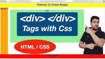 DIV Tag in HTML with CSS Property | Html div layout tutorial with CSS | Block level Element