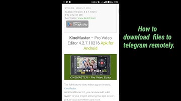 How to upload your files to telegram 2018
