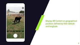 Location based AR app with web panel