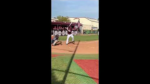 Zach Poore hitting/pitching in game highlights