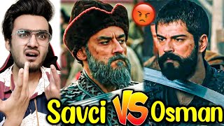 Osman Bey VS Savci Bey Fight | Kurulus Osman Season 2 Episode 45 | Kurulus Osman Reaction