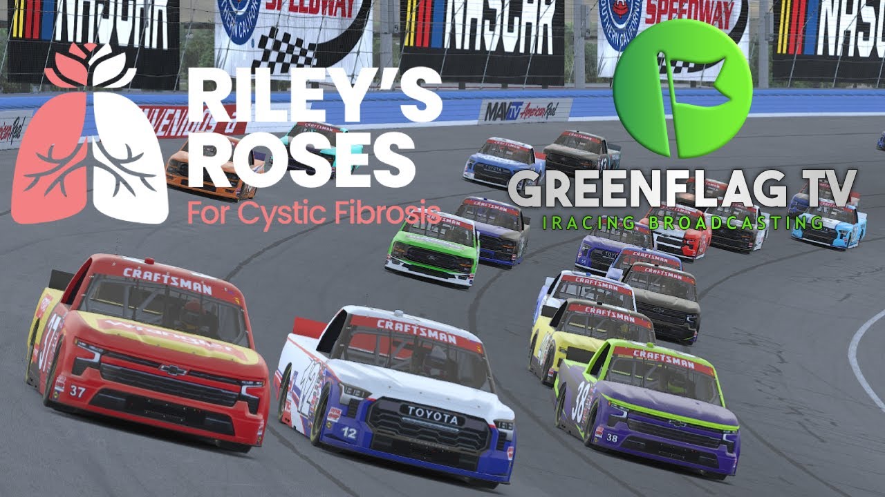 Riley's Roses 65 For Cystic Fibrosis -- Auto Club Speedway - YouTube