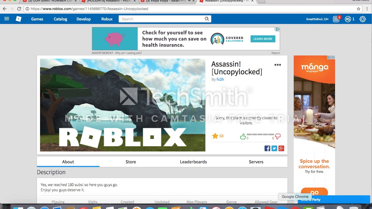 How To Copy Any Game Roblox Youtube