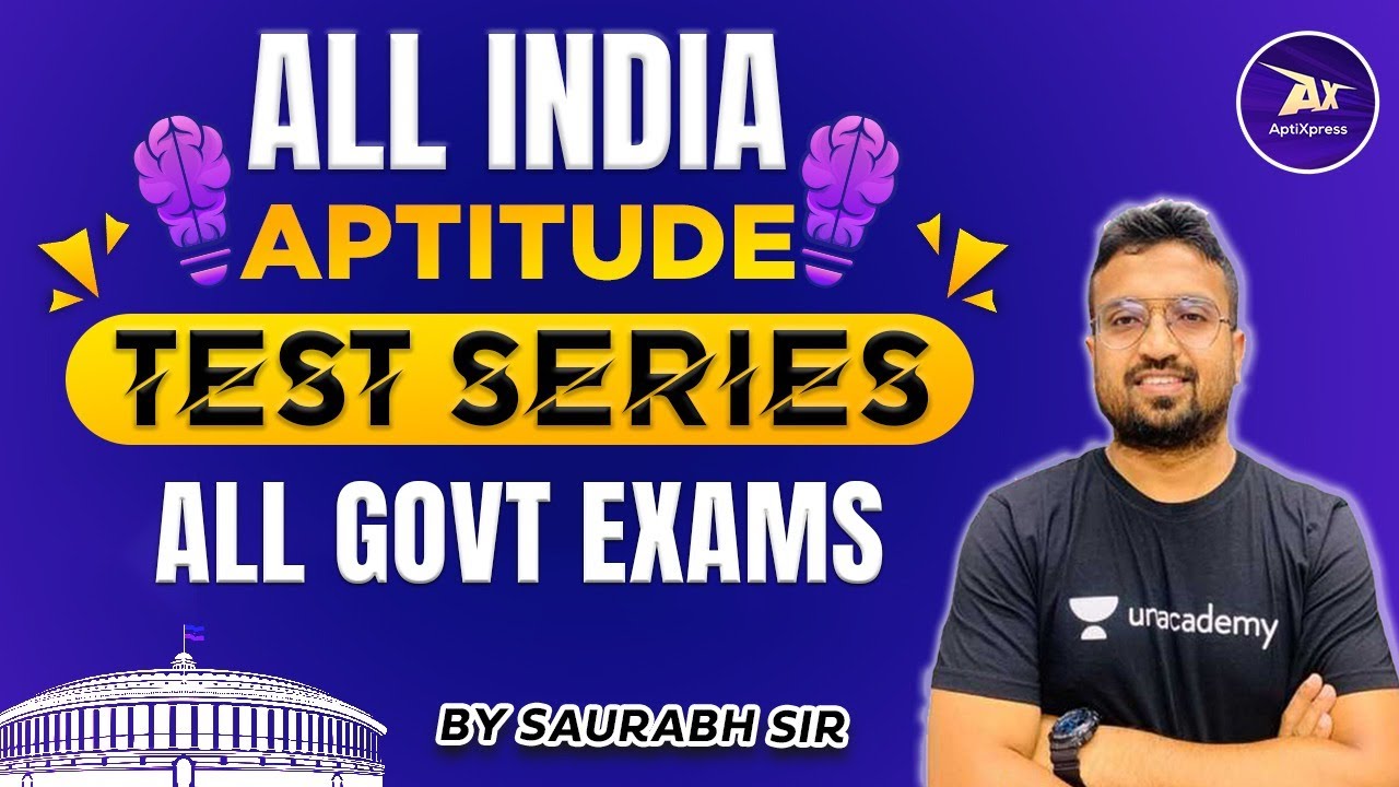 All India Aptitude Test Series I PSU s Special General Aptitude By Saurabh Sir YouTube