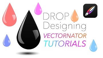 Drop Designing in Vectornator in ipad Tutorial