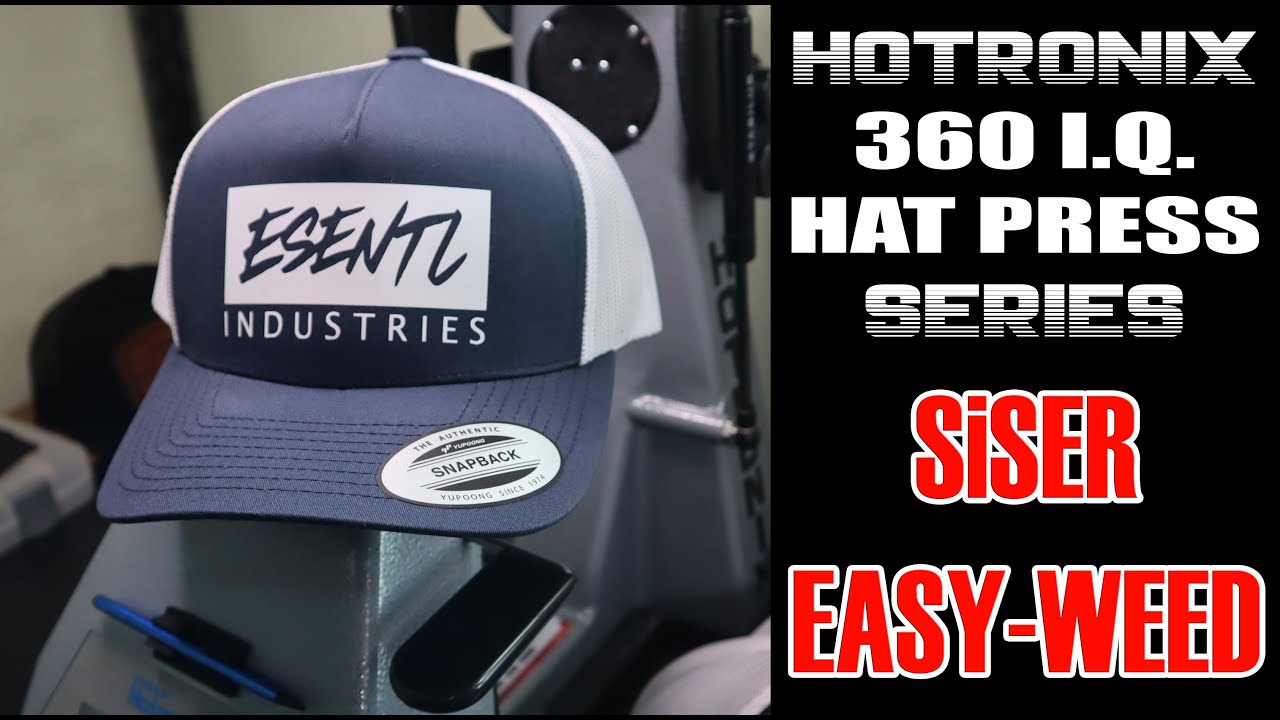 How to Heat Apply Leather Patches to a Yupoong Trucker Hat - FAST