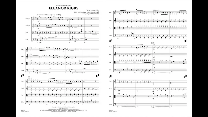 Eleanor Rigby (Str. Qrt.) arranged by Larry Moore