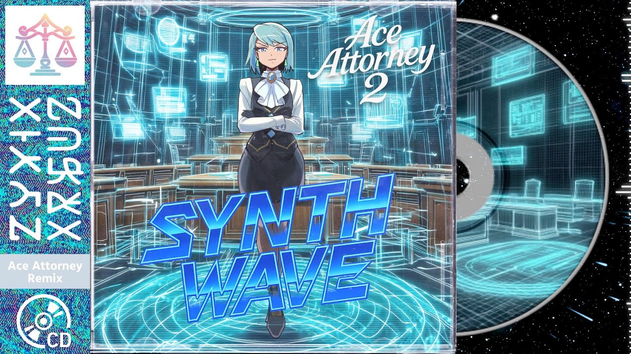 逆転裁判2 BGM シンセウェイヴ風アレンジ｜Ace Attorney 2 BGM Synthwave Remix