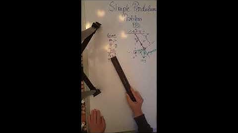 PHYS 201 Simple Pendulum Problem Video #1