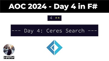 Advent of Code 2024 - Day 4 in F#