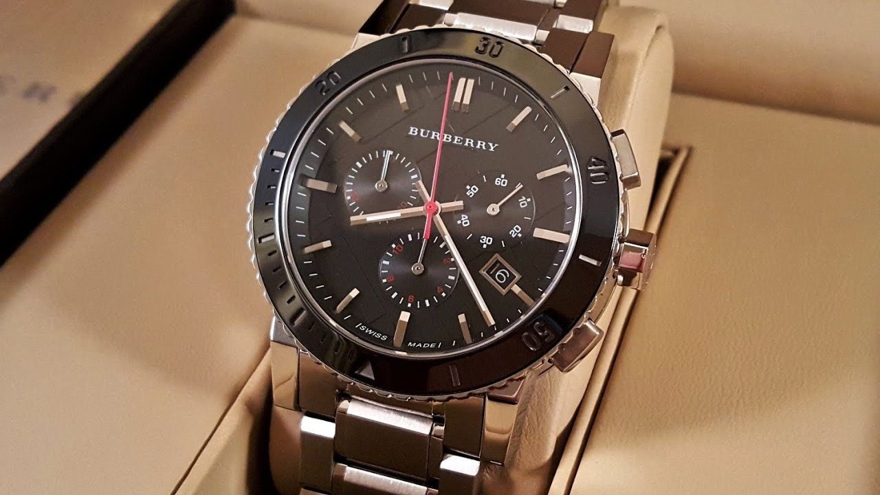 Black Dial Chronograph Stainless Steel 