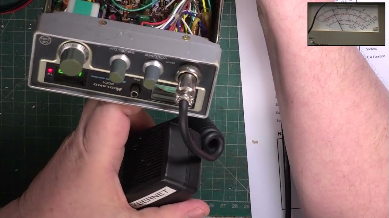 Midland 2001 CB27/81 UK FM CB radio repair & service alignment YouTube