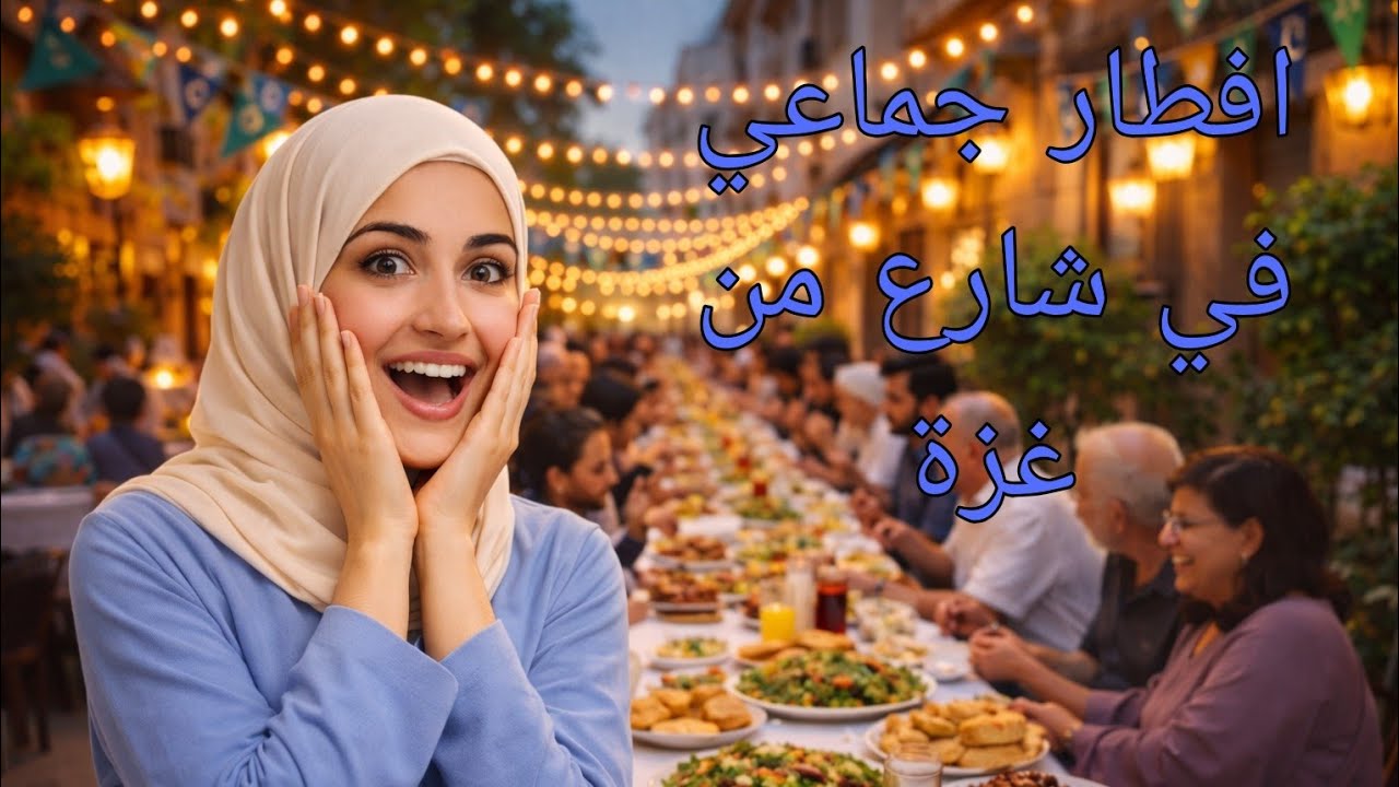 اقوى افطار جماعي في غزة. كان الجو بارد