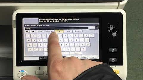 How to  print an Account Track Report - Develop Photocopier