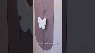 Modern Butterfly Door Design 🦋 | Luxury Wardrobe Handle Ideas #shorts #interiordesign #wardrobe
