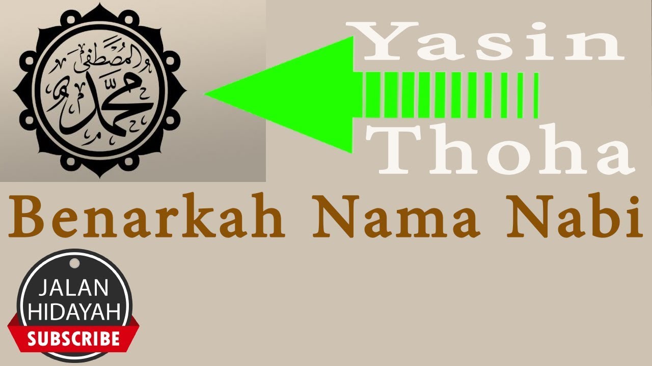 Benarkah Yasin Dan Thoha nama lain Nabi muhammad pada