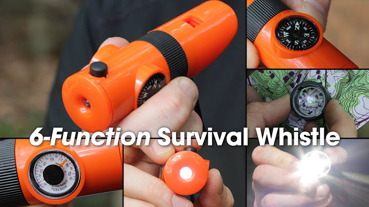 Camping Essentials: Survival Whistle